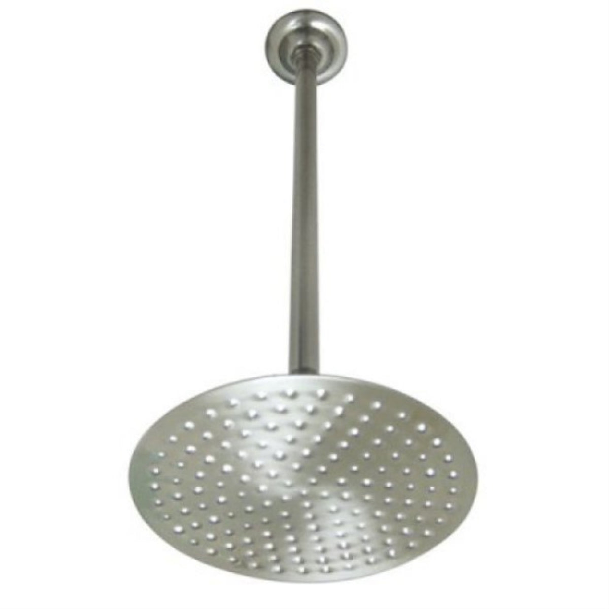 Kingston Brass K236K28 Victorian 7-3/4 Inch Showerhead With 17 In. Ceiling Mount Shower Arm, Brushed Nickel