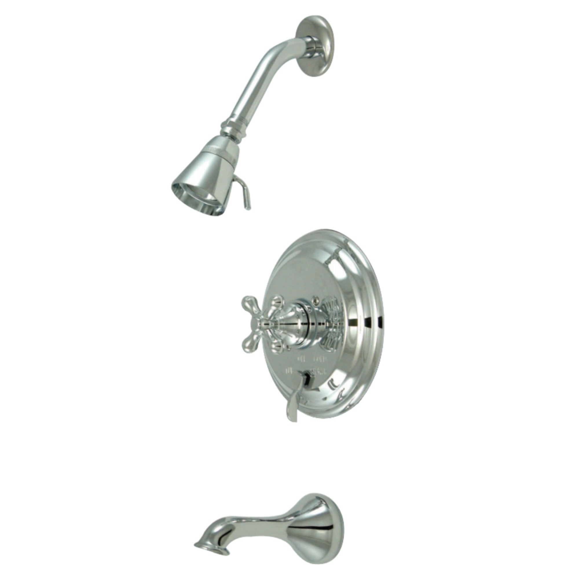 Kingston Brass Kb36310Ax Restoration Tub & Shower Faucet, Polished Chrome