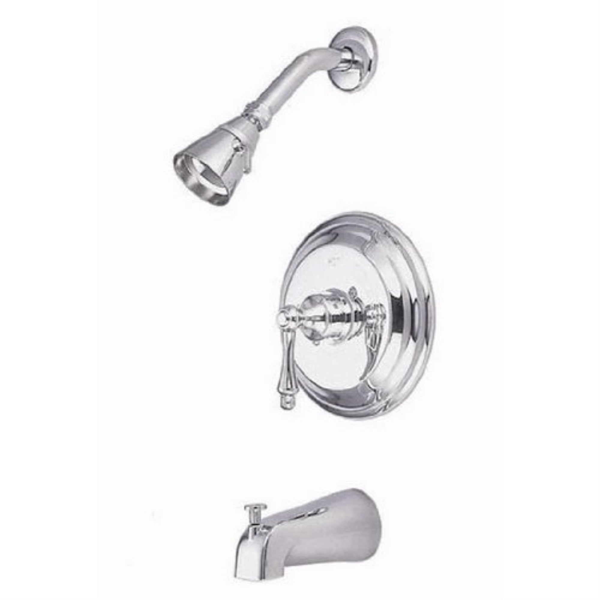 Kingston Brass Kb3631Al Restoration Tub & Shower Faucet, Polished Chrome
