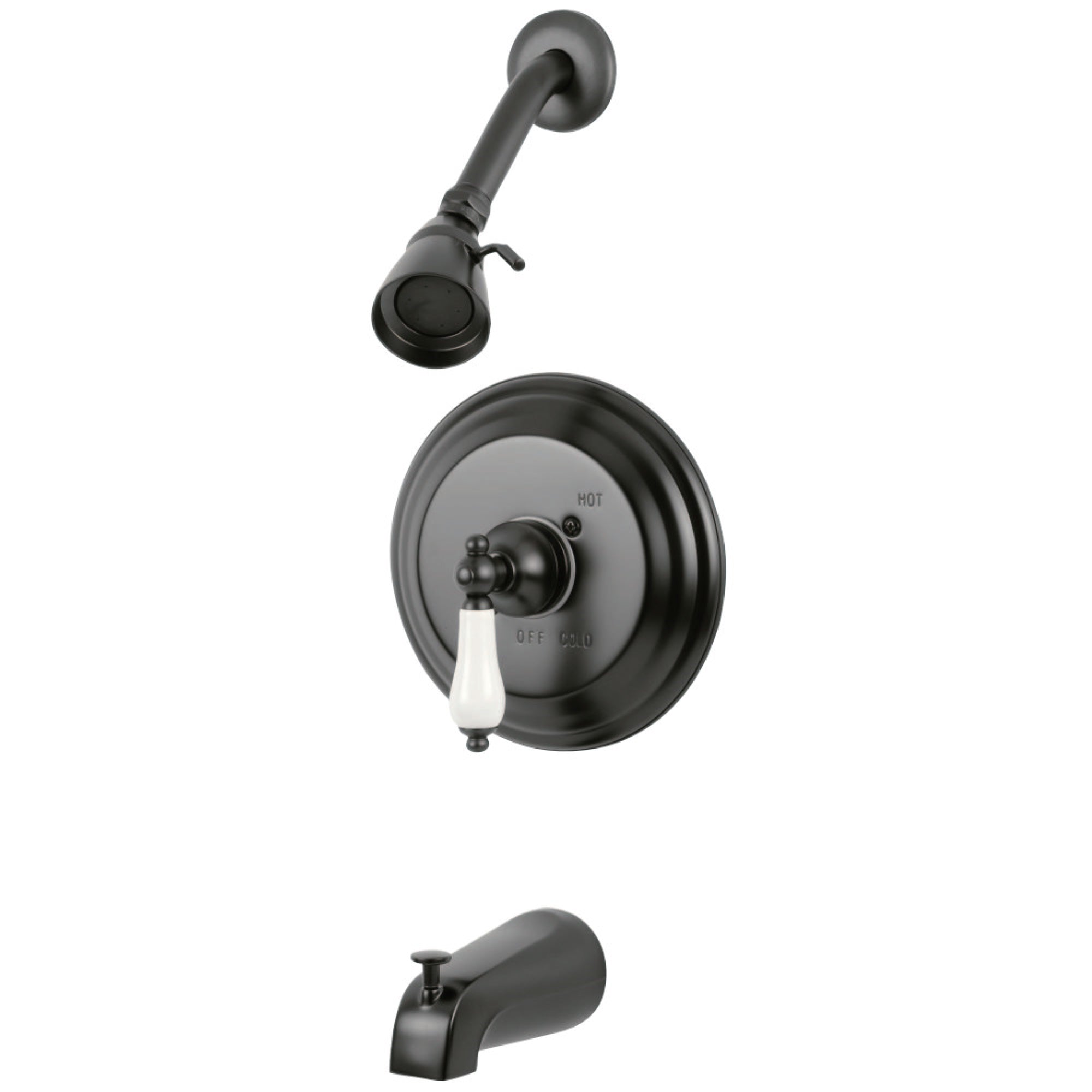 Kingston Brass Kb3635Pl Restoration Tub & Shower Faucet, Oil Rubbed Bronze