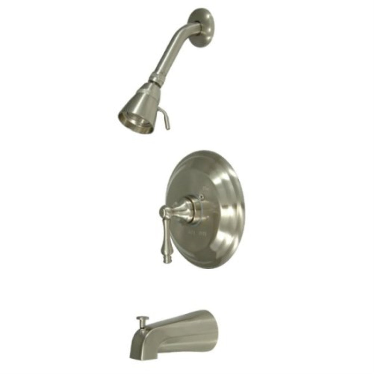 Kingston Brass Kb3638Al Restoration Tub & Shower Faucet, Brushed Nickel,