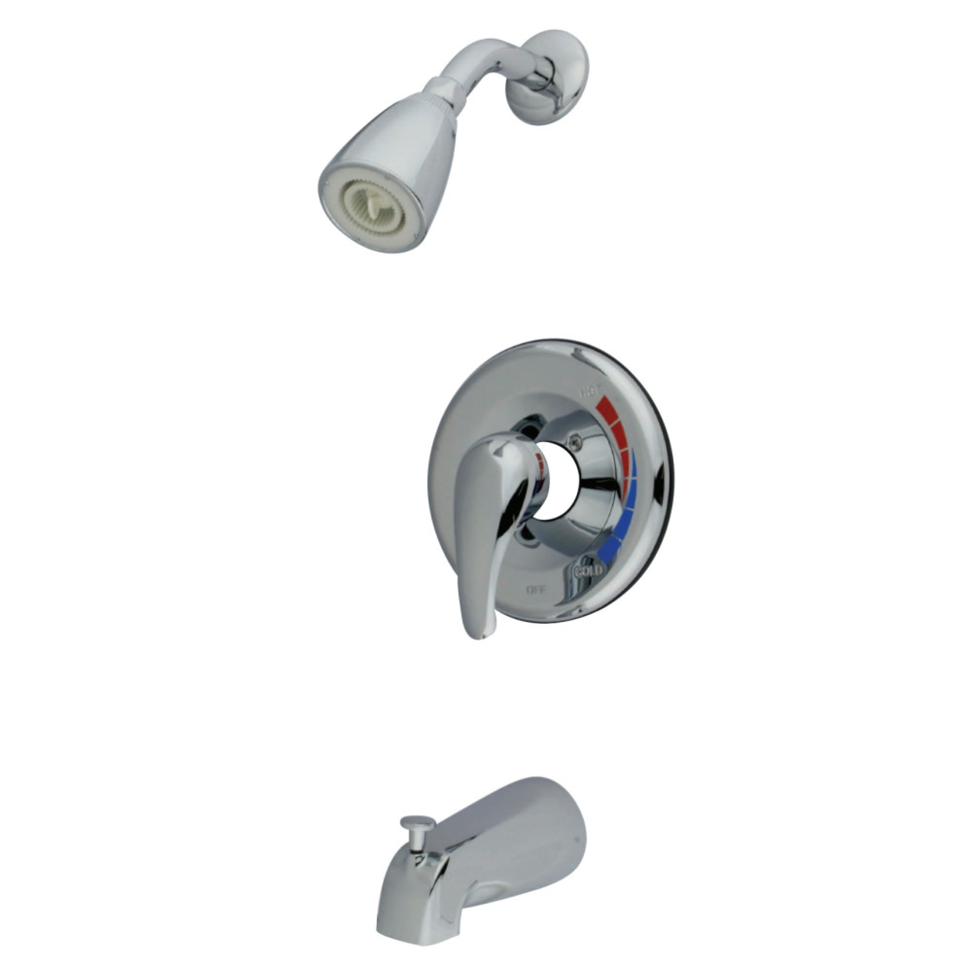 Kingston Brass Kb651T Chatham Trim Only For Single Lever Handle Tub & Shower Faucet, Polished Chrome
