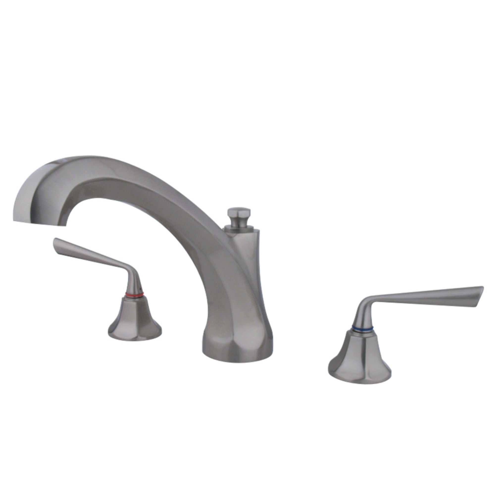 Kingston Brass Ks4328Zl Silver Sage Roman Tub Faucet, Brushed Nickel