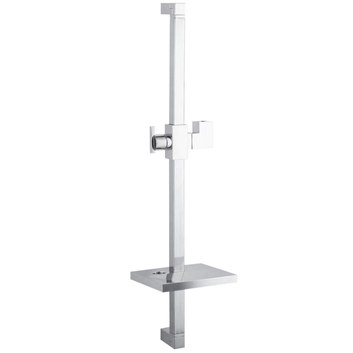 Kingston Brass Kx8261 Claremont 23-3/4 Inch Shower Slide Bar With Soap Dish, Polished Chrome