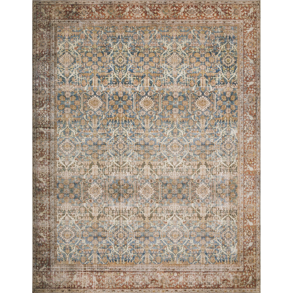 Layla Ocean / Rust - 2'-0'' X 5'-0''