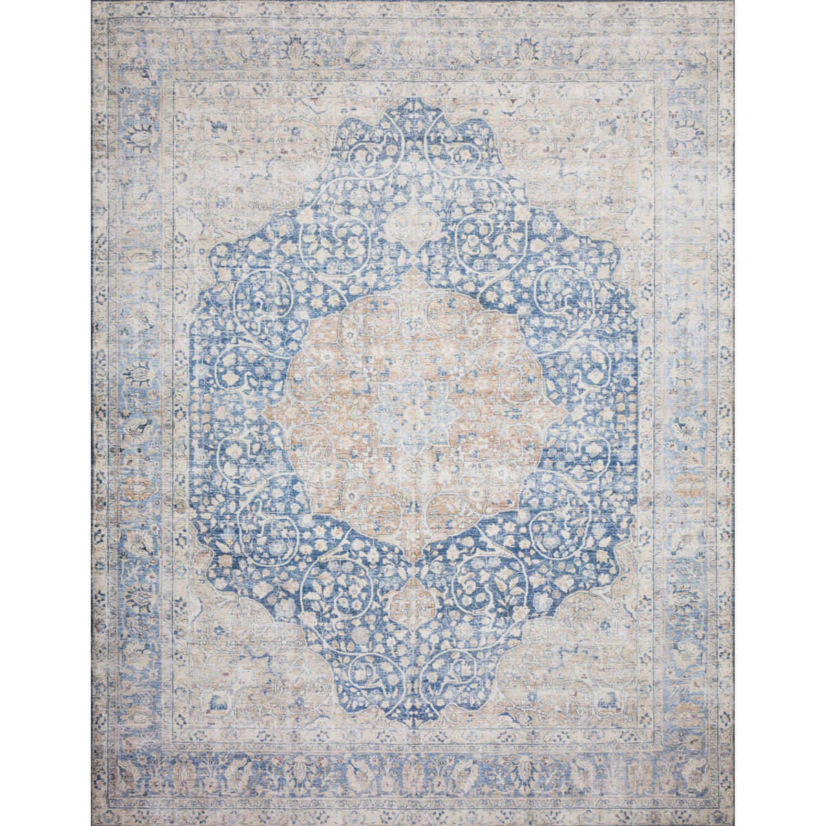 Layla Blue / Tangerine - 2'-0'' X 5'-0''