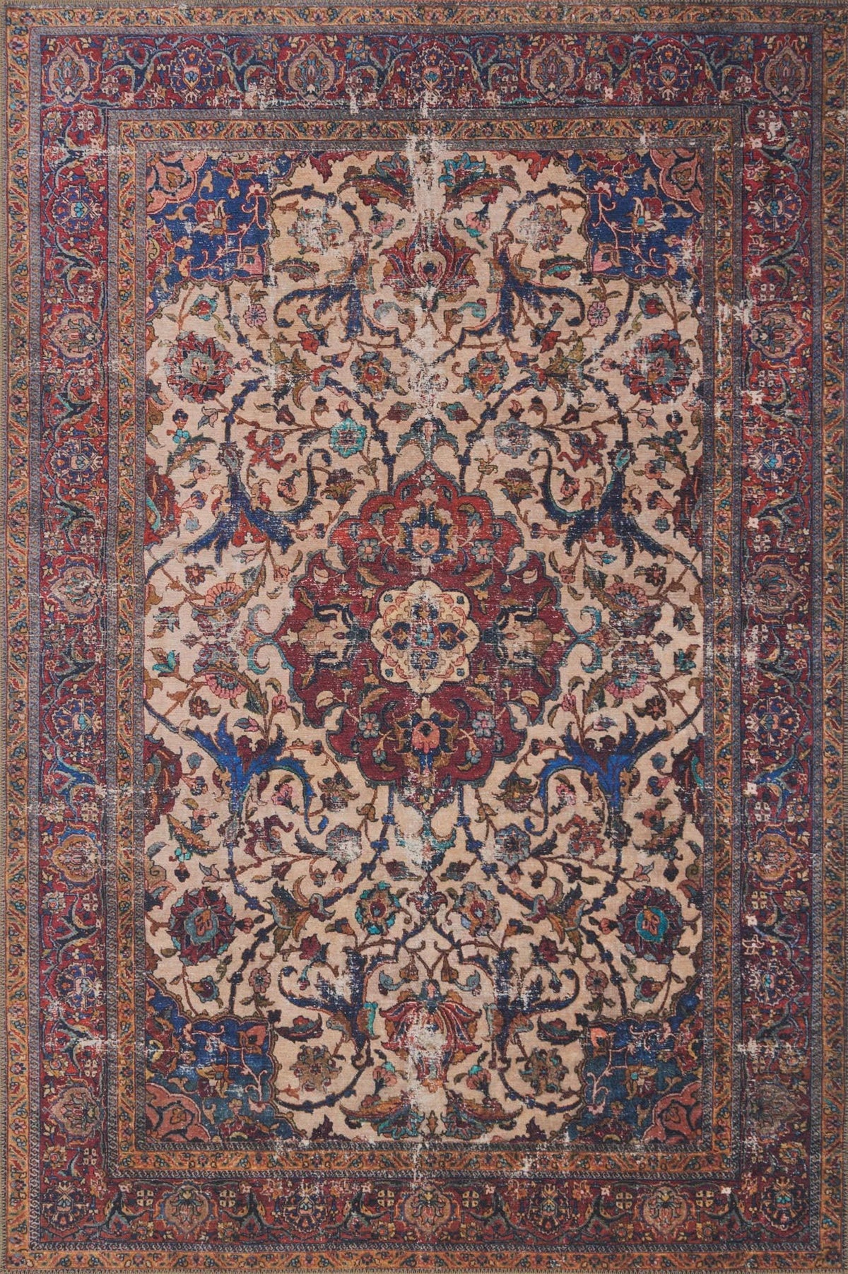 Loren Collection Lq-11 Sand / Multi - 5'-0'' X 7'-6''