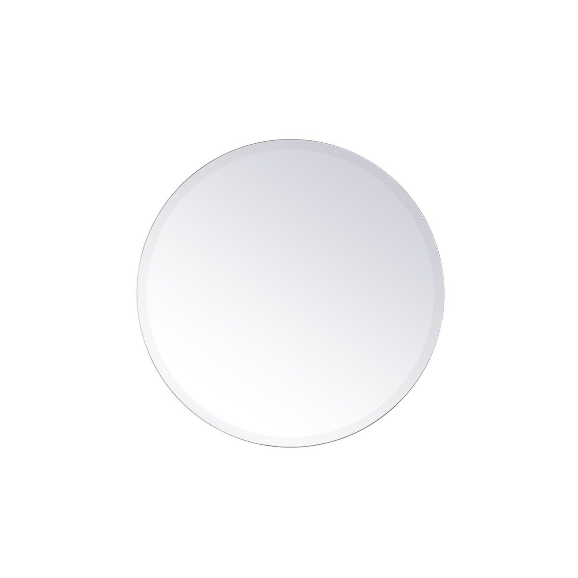 Gracin Round Mirror 24 Inch In Clear