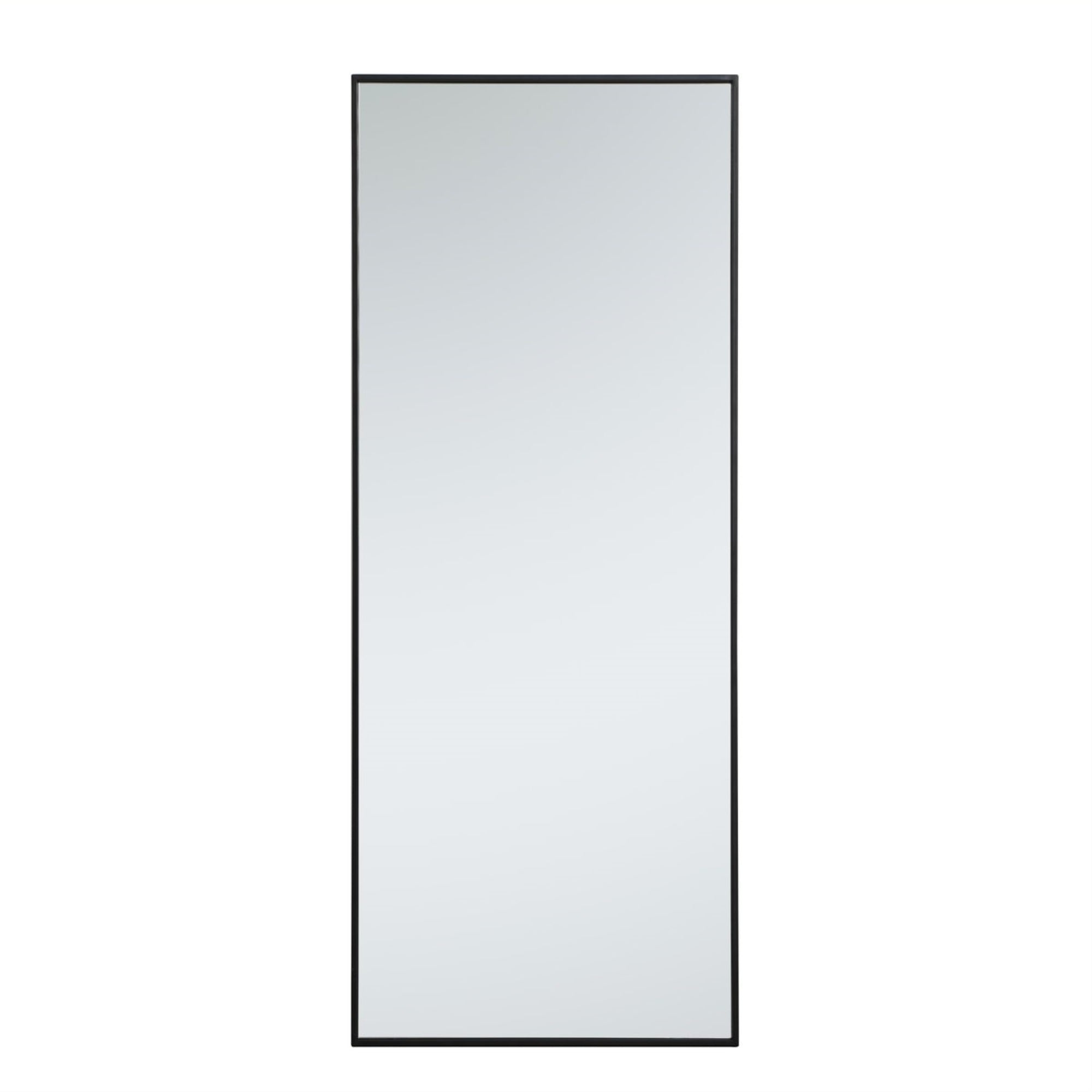 Metal Frame Rectangle Mirror 24 Inch In Black
