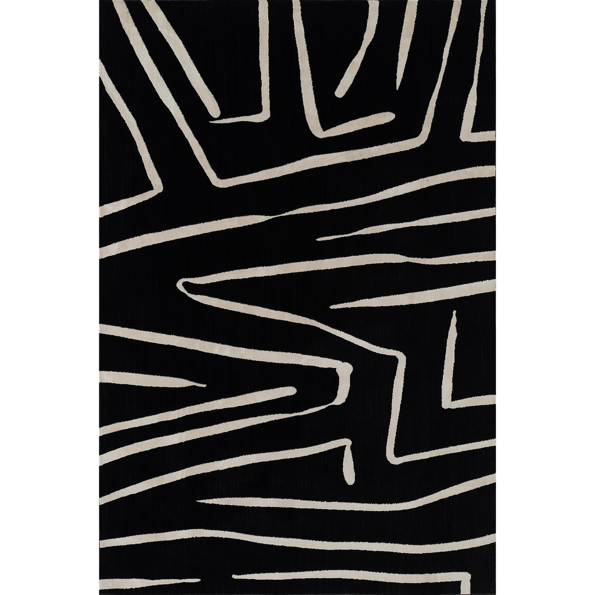 Momeni Noho No-04/Black -3'11'' X 5'7''