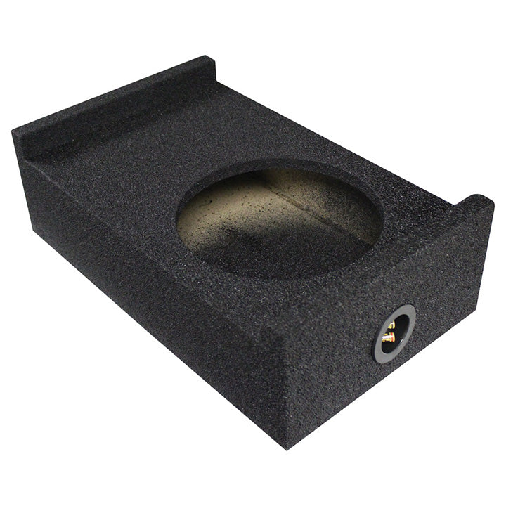 Qpower Single 10'' Universal Downfire Or Behind The Seat Emplty Enclosure