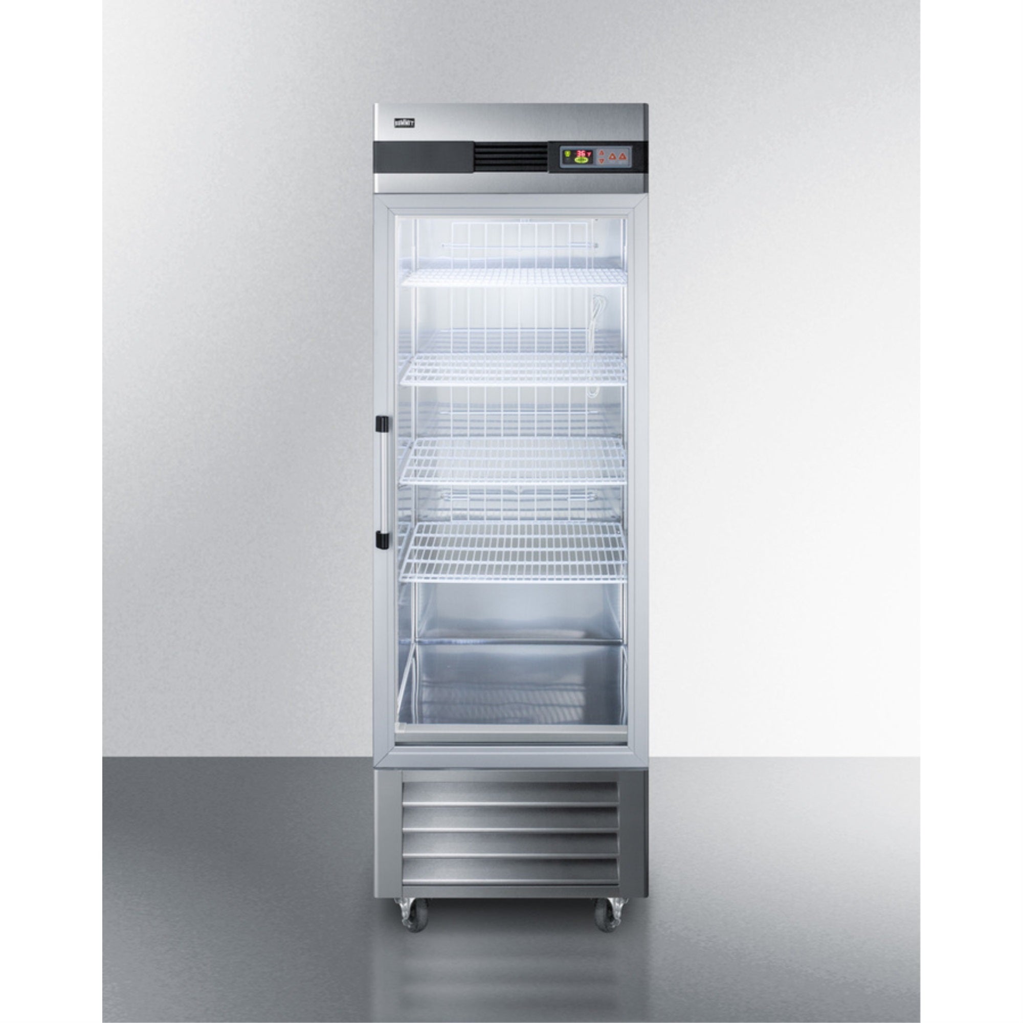 Commercially Approved 23 Cu.Ft. Glass Door Reach-In Refrigerator