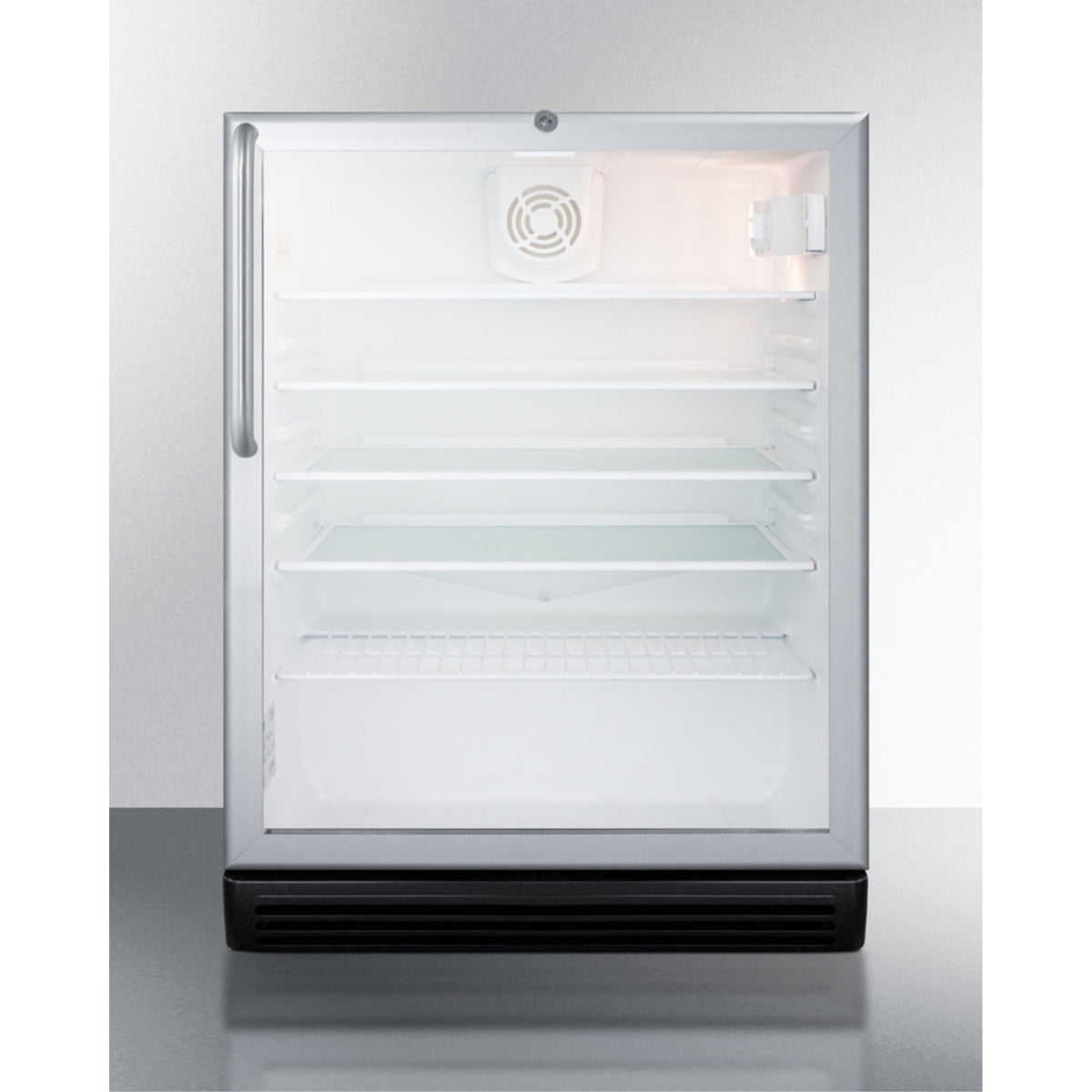 Commercially Listed 5.5 Cu.Ft. Built-In Undercounter Beverage Center In A 24'' Footprint, With Stainless Steel Wrapped Cabinet, 