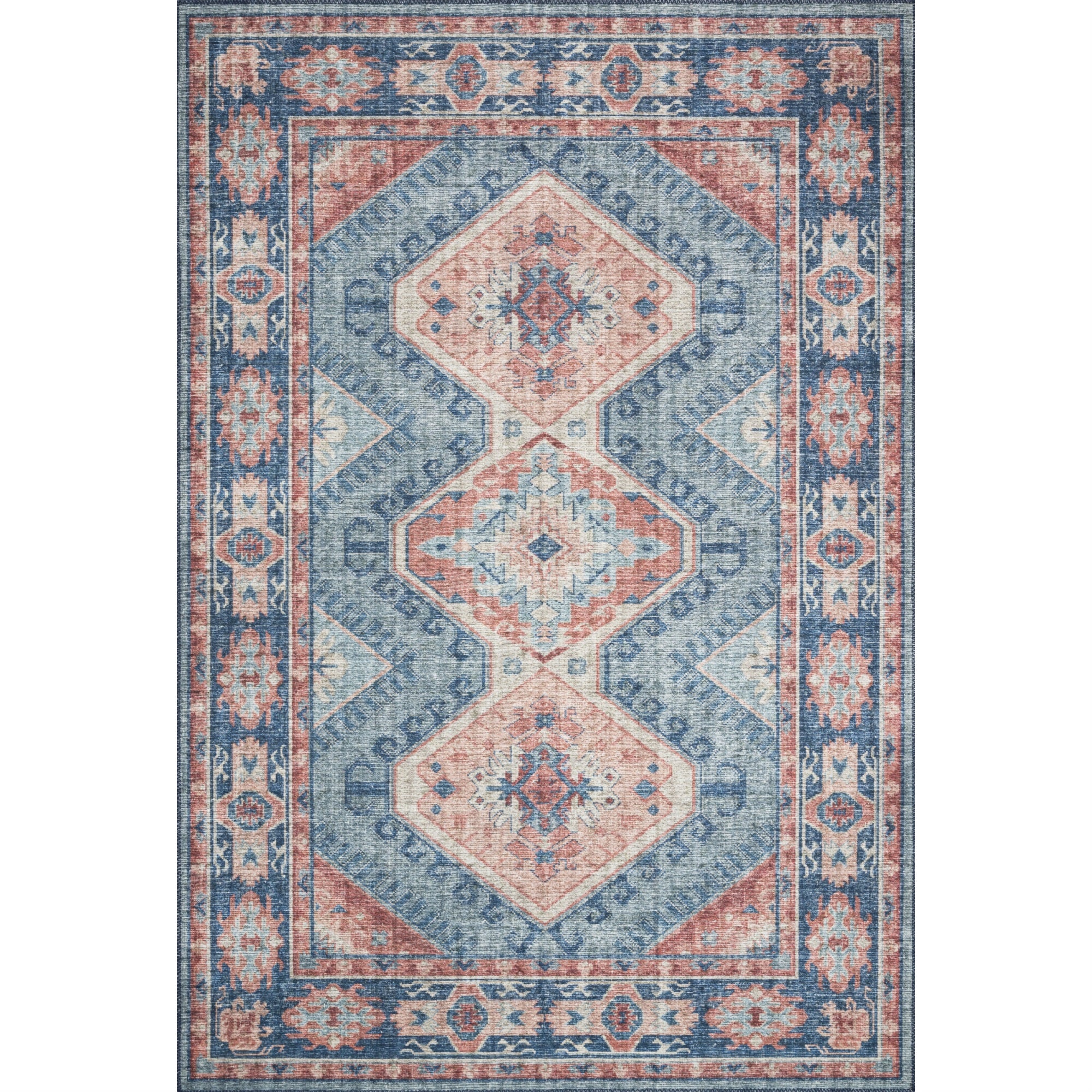 Skye Turquoise / Terracotta - 2'-6'' X 7'-6''