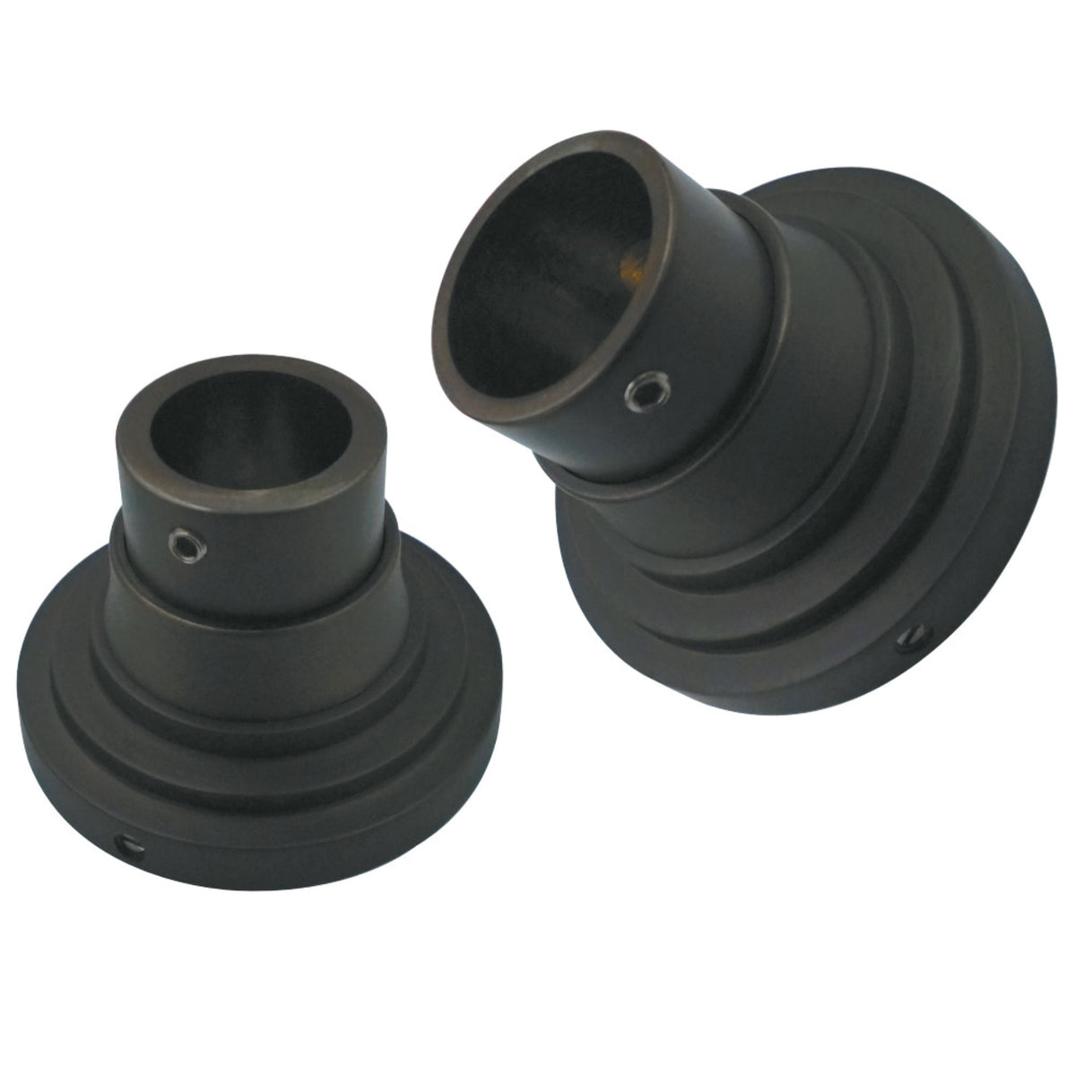 Kingston Brass Srp2715 Brass Shower Rod Base For Milano Straight Or Tension Shower Rod, Oil Rubbed Bronze