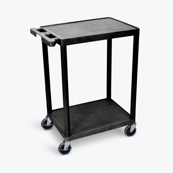Luxor 2 Shelf Black Cart