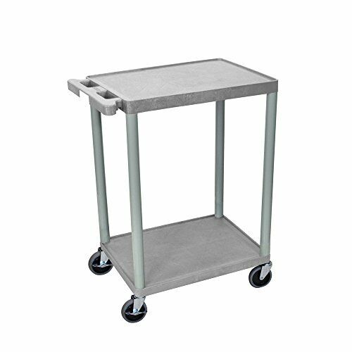 Luxor 2 Shelf Gray Cart