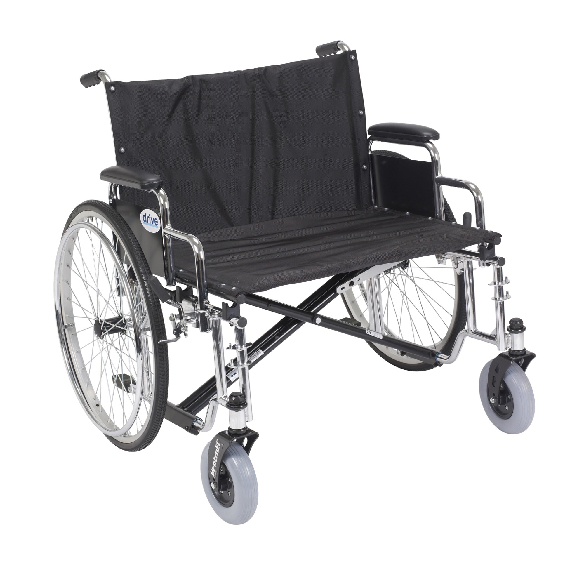 Sentra Ec Heavy Duty Extra Wide Wheelchair, Detachable Desk Arms, 28'' Seat
