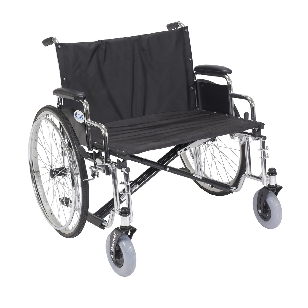 Sentra Ec Heavy Duty Extra Wide Wheelchair, Detachable Desk Arms, 28'' Seat