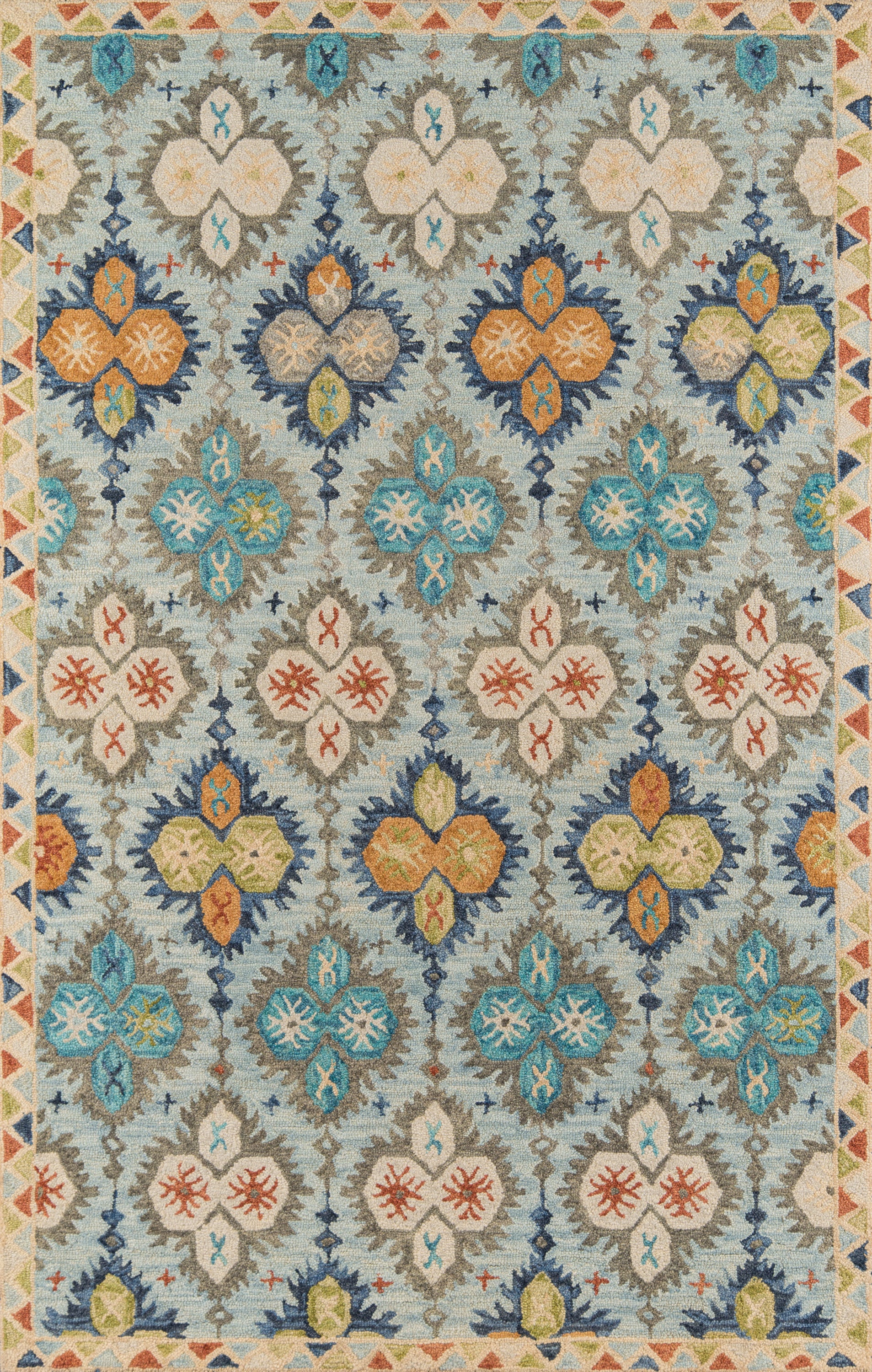Momeni Tangier Tan17 Blue  2' X 3'