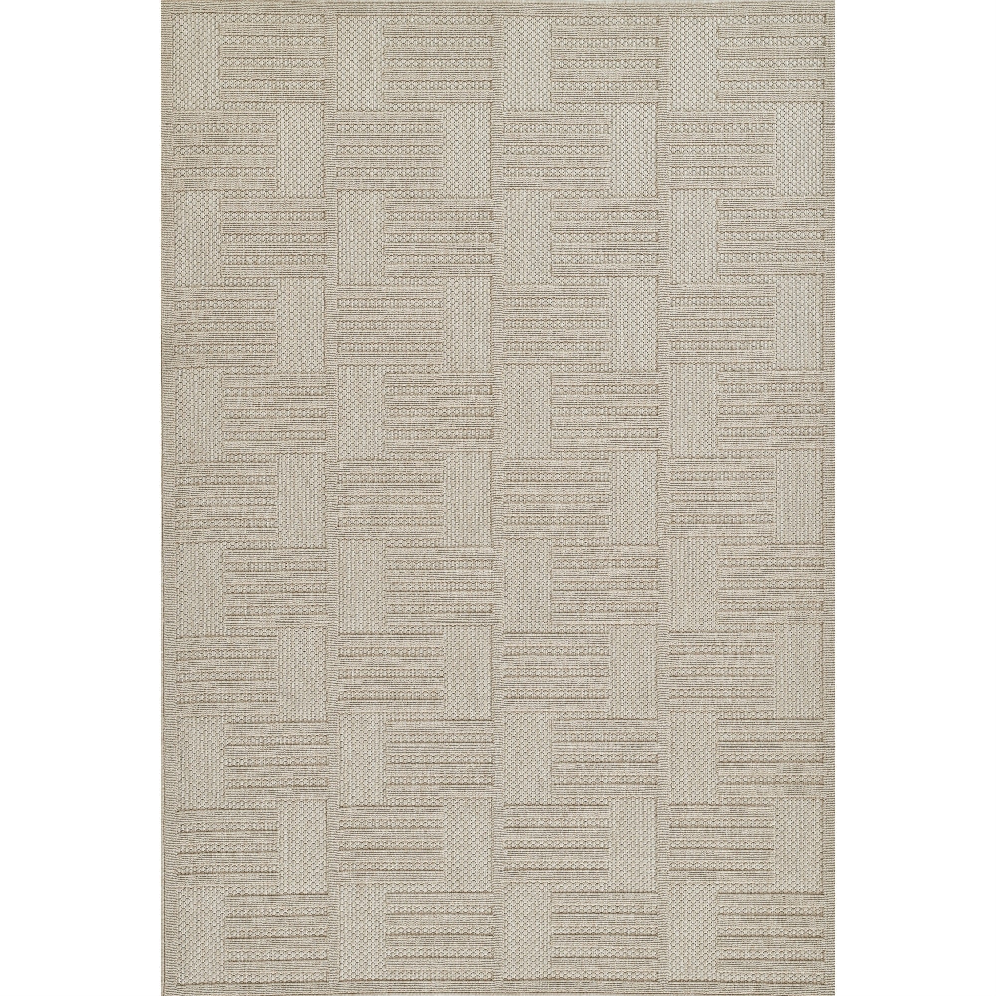 Momeni Vines Collection Indoor And Outdoor Beige Area Rug, 3'11'' X 5'7'' Sized Mat For Living Room, Bedroom, Hallways, And Home