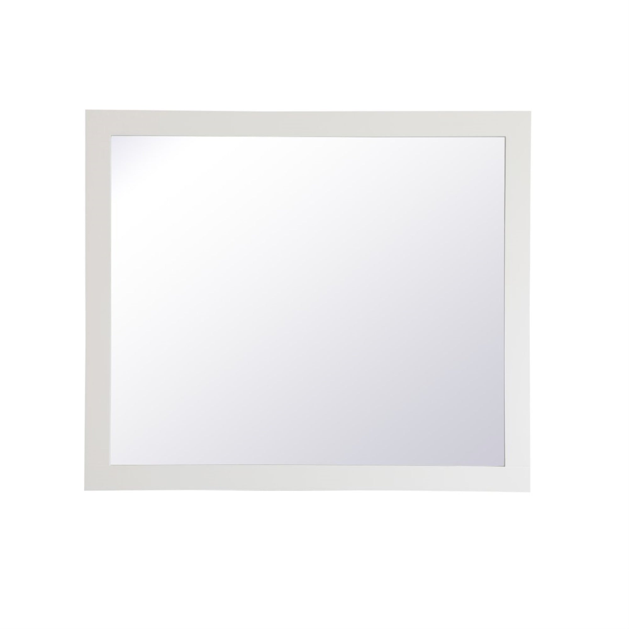 Aqua Rectangle Vanity Mirror 42 Inch In White