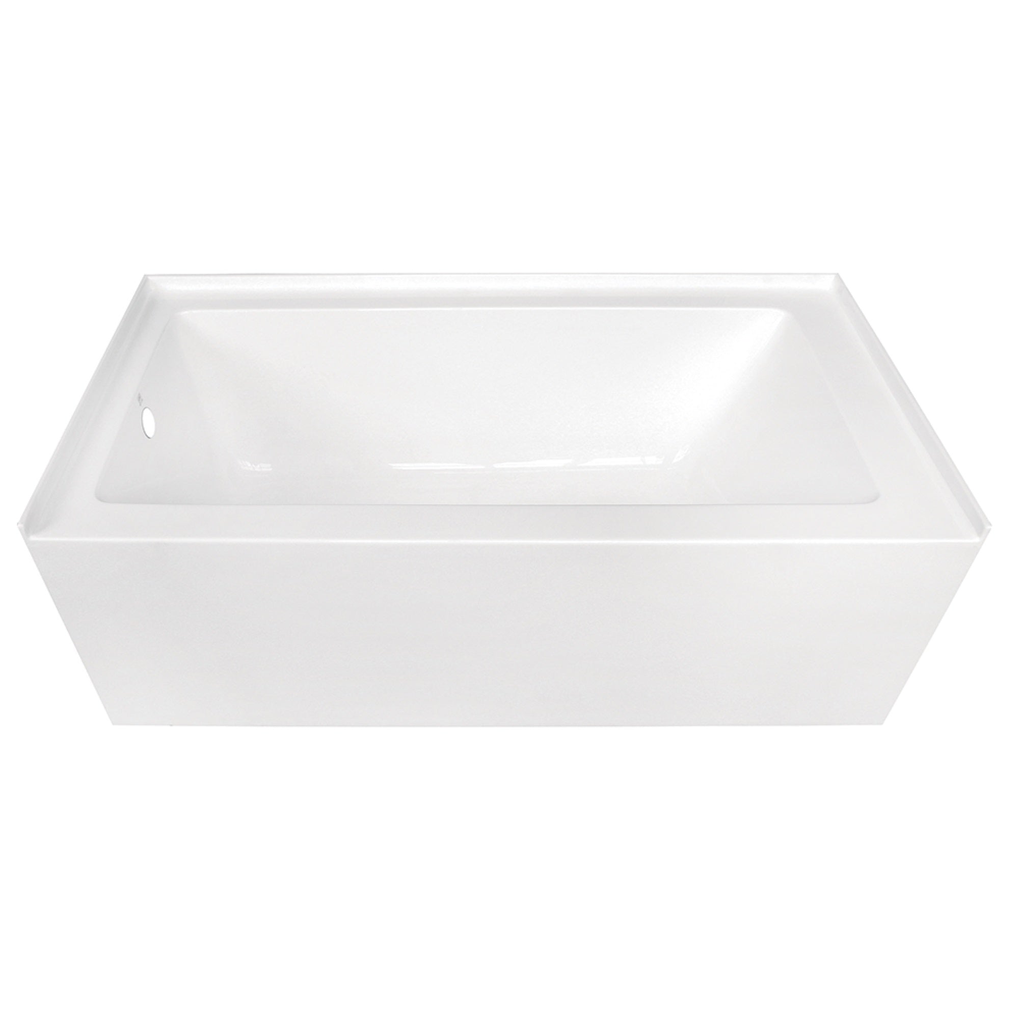 Aqua Eden Vtde603122L 60-Inch Acrylic Alcove Tub With Left Hand Drain Hole, White