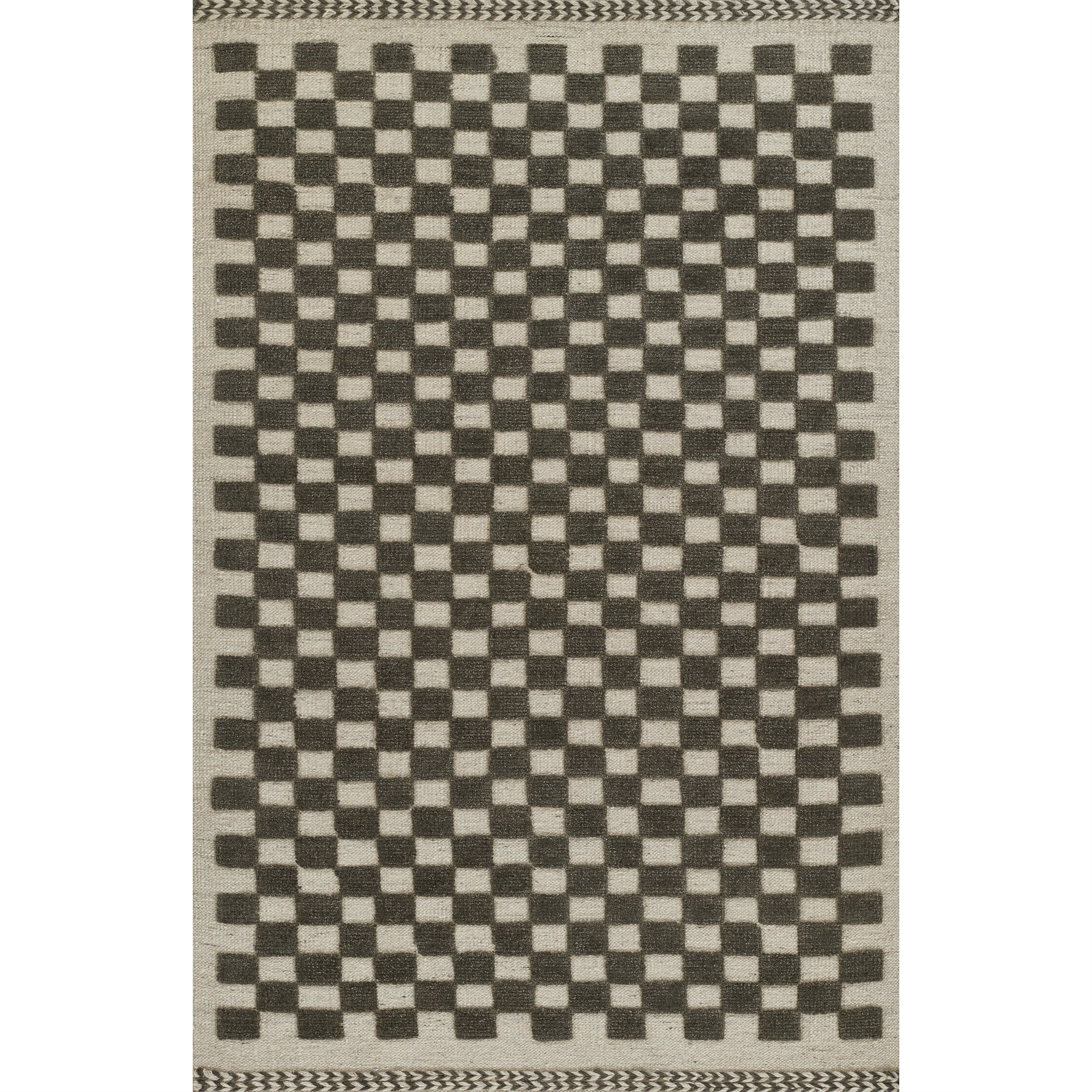 Momeni Willow Collection Indoor And Outdoor Charcoal Area Rug, 6'3'' X 9'0'' Sized Mat For Living Room, Bedroom, Hallways, And H