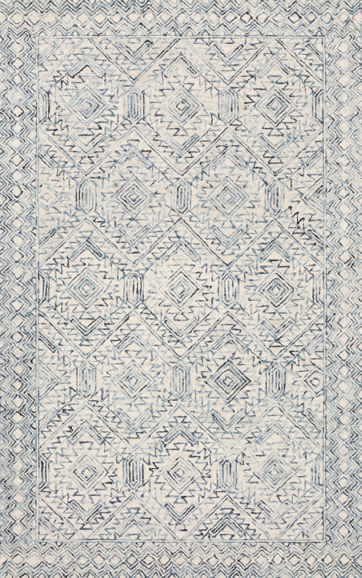 Ziva 9'-3'' X 13',Color - Bluestone